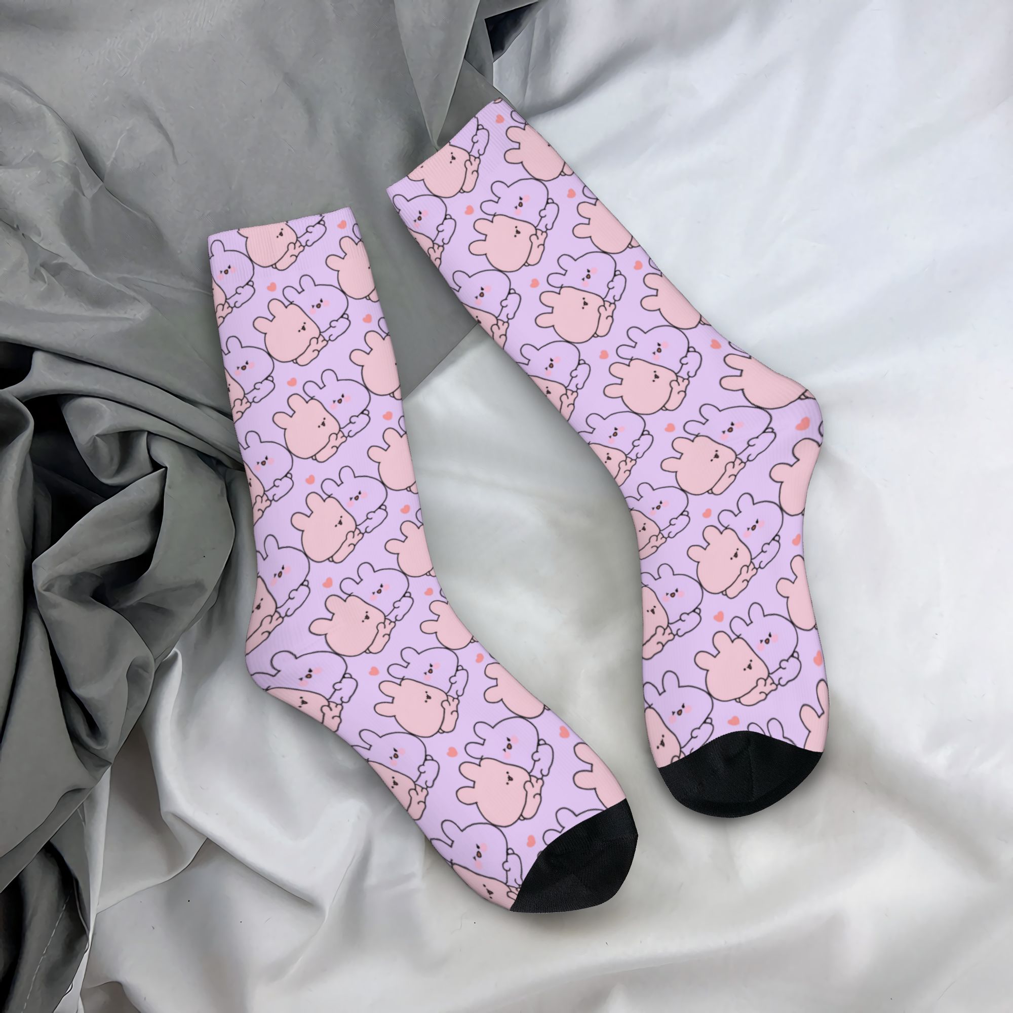 Dress Sock Men - Носки с забавным мультяшным принтом A-Asamimichans,