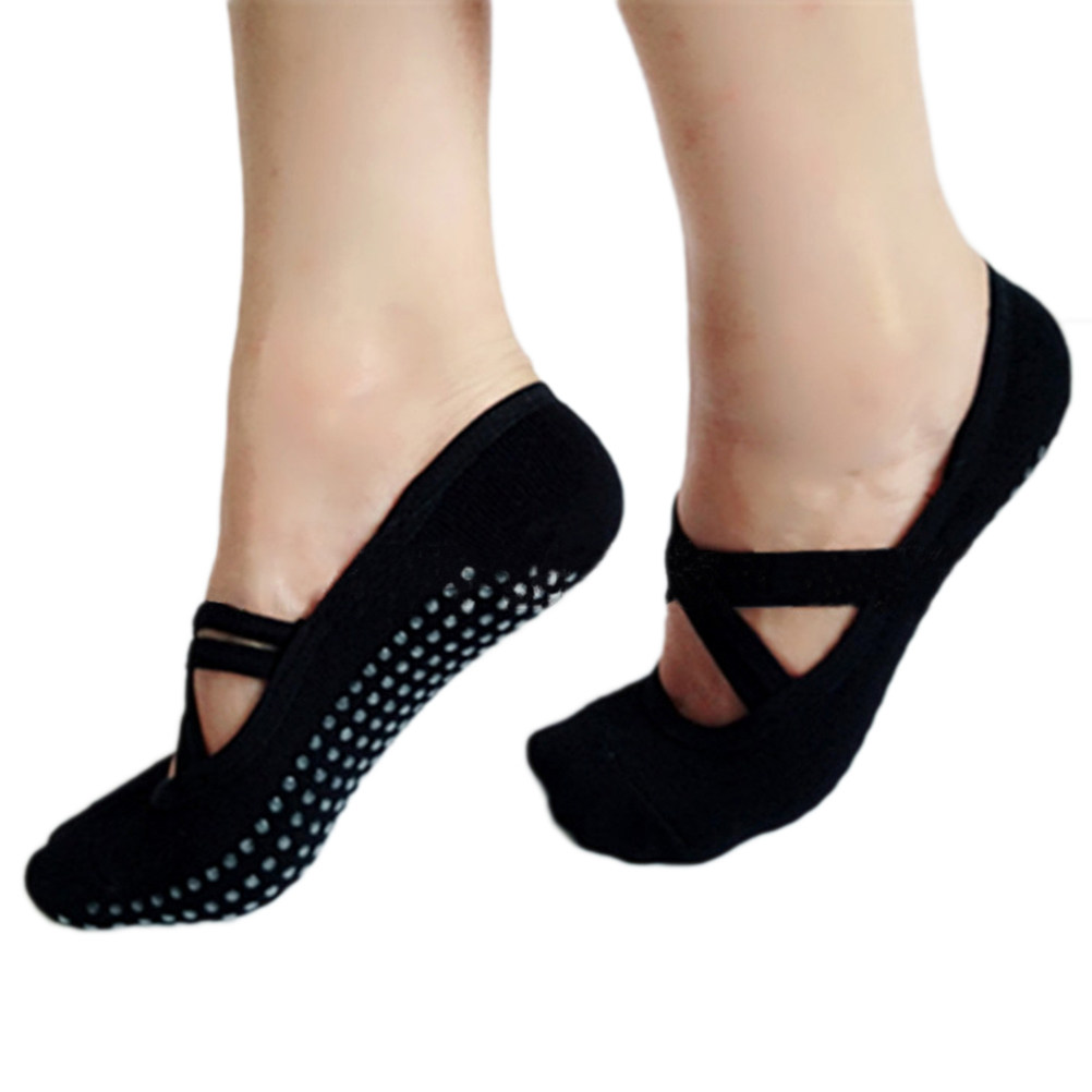 Grip Sock Yoga - 2 пары женских хлопковых носков для