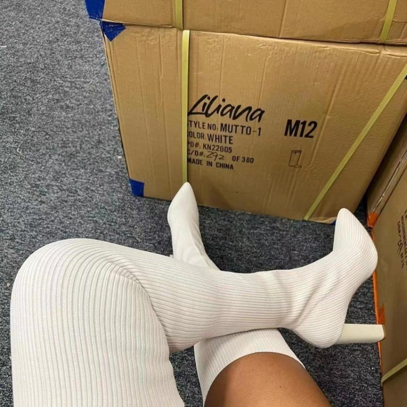 Женские модные сексуальные бот – обзор и цена Knee High Sock Women