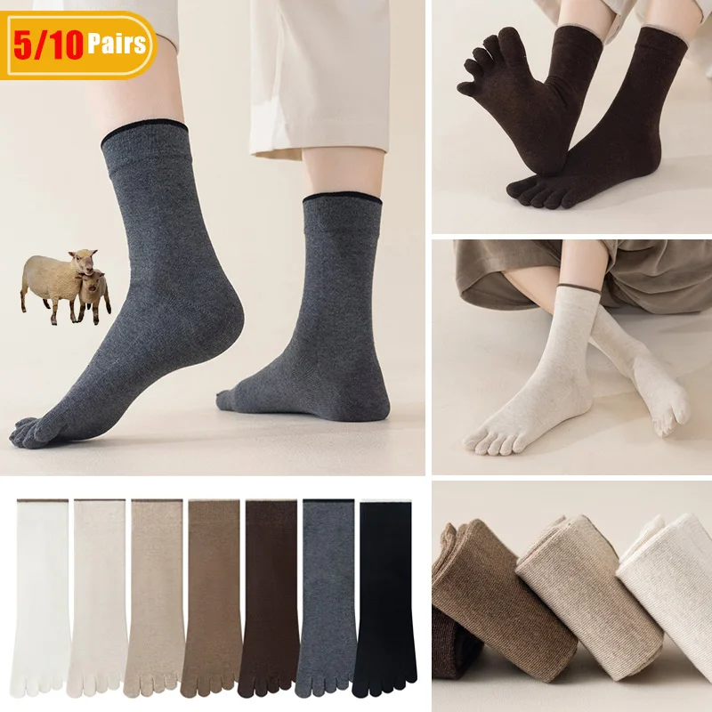 5/10 пар мужских шерстяных нос – обзор и цена Thermal Sock Winter